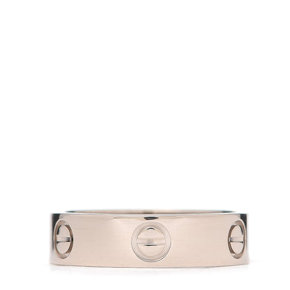 Cartier 18K White Gold 5.5mm LOVE Ring 58 8.25 1 of 5