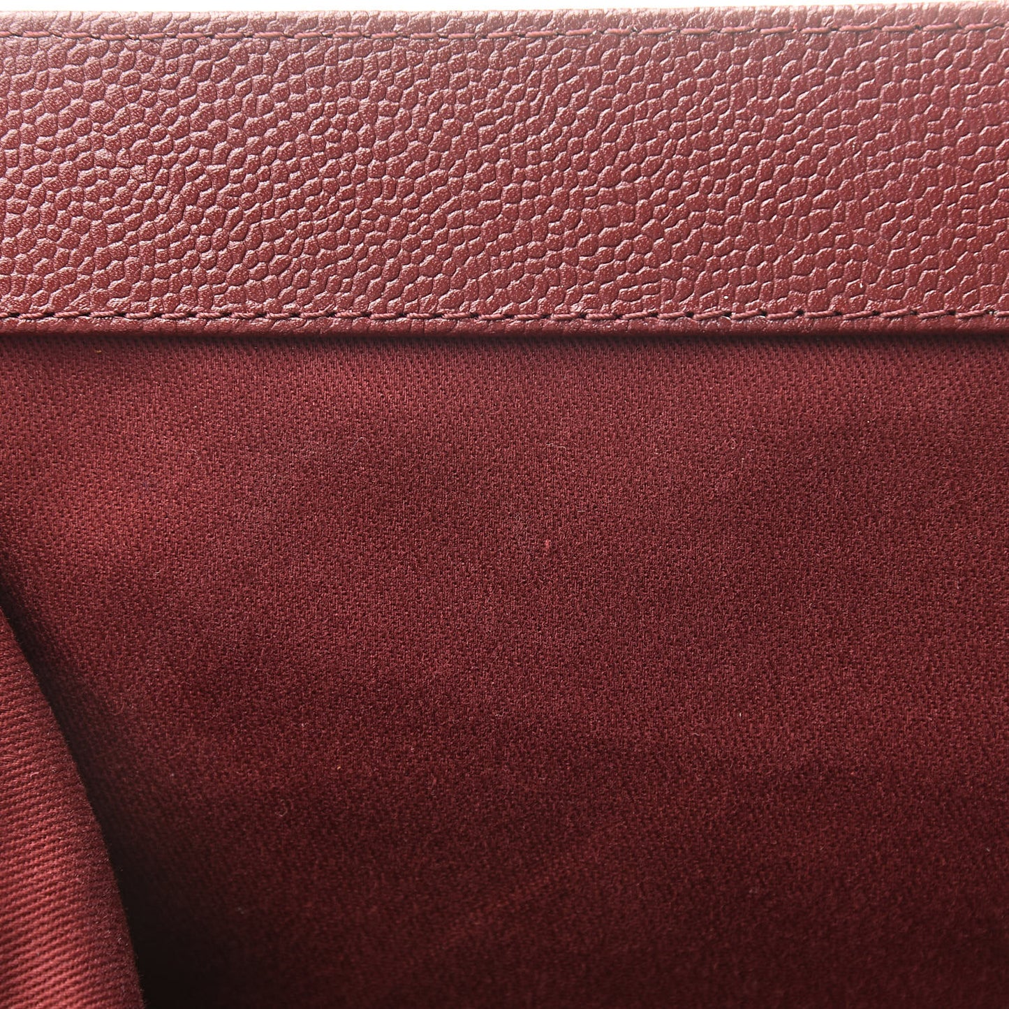 Caviar Quilted CC Large Clutch Dark Red