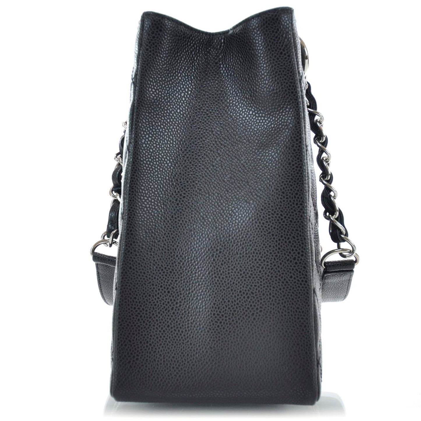 Caviar Quilted Grand Shopping Tote GST Black