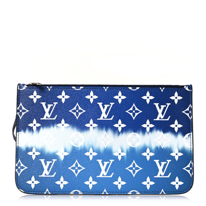 Louis Vuitton Monogram Escale Neverfull MM GM Pochette Blue 1 of 8
