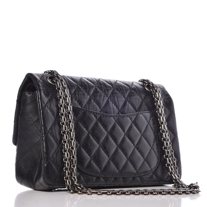 Chanel Aged Calfskin Quilted 2.55 Reissue 225 Flap Black 3 of 7