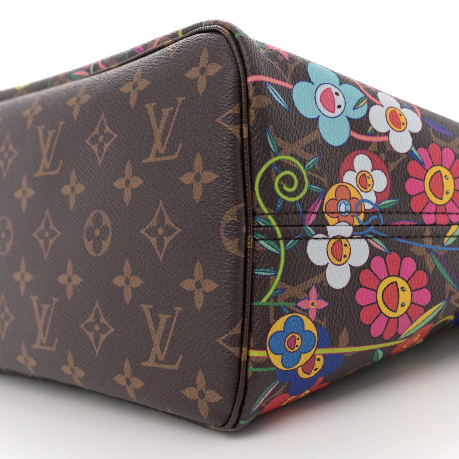 Louis Vuitton LV X TM Monogram Flowers Neverfull MM 10 of 11