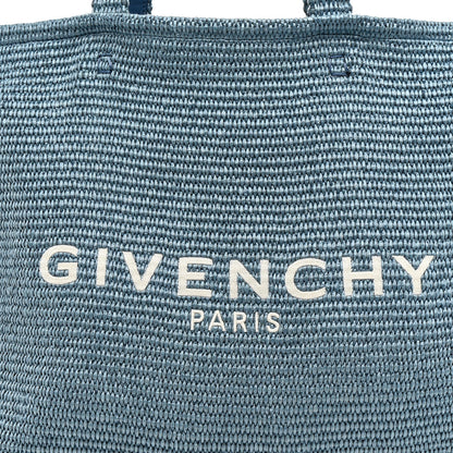 Givenchy Raffia Large G Shopping Tote Denim Blue 8 of 13