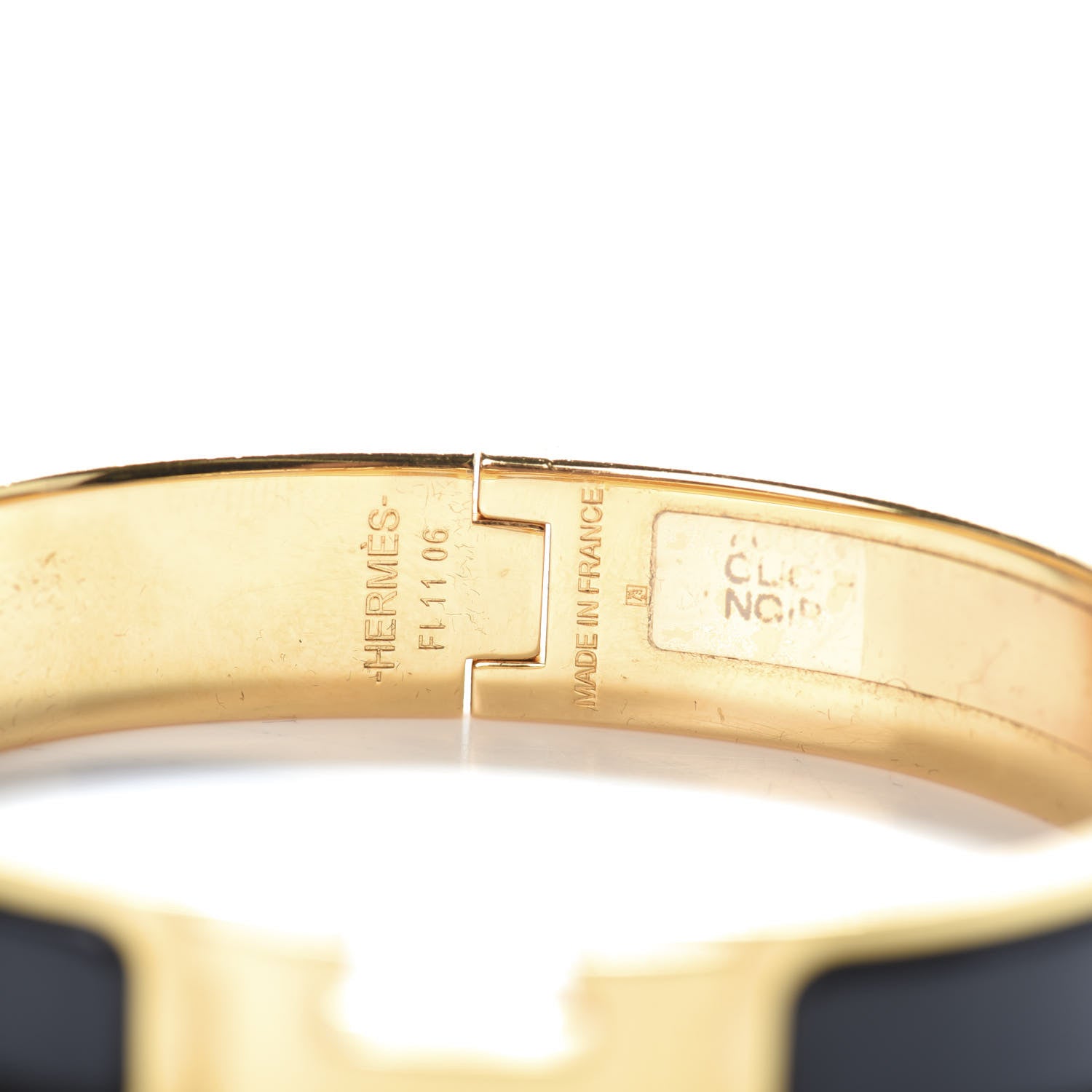 Hermes Enamel Narrow Clic Clac H Bracelet PM Black 4 of 4