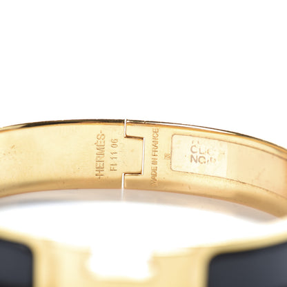 Hermes Enamel Narrow Clic Clac H Bracelet PM Black 4 of 4