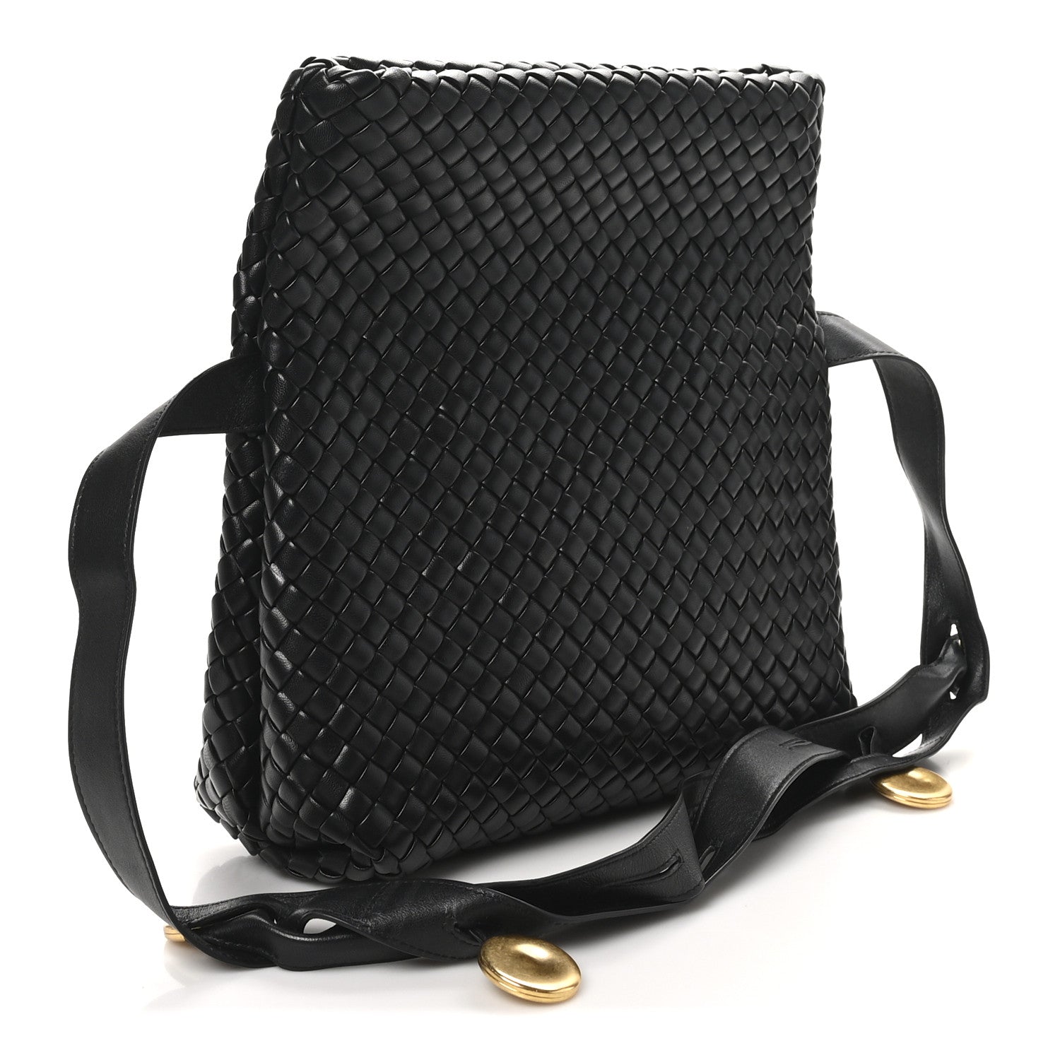 Bottega Veneta Nappa Intrecciato The Fold Crossbody Black 3 of 9