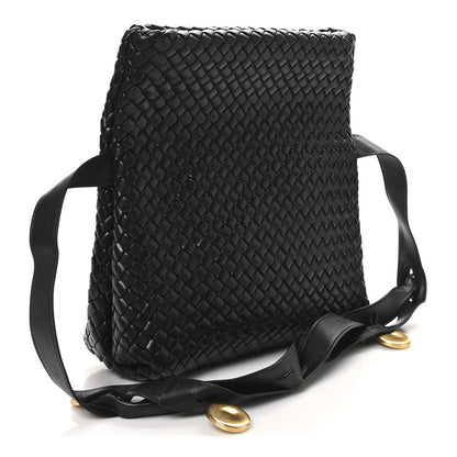 Bottega Veneta Nappa Intrecciato The Fold Crossbody Black 3 of 9
