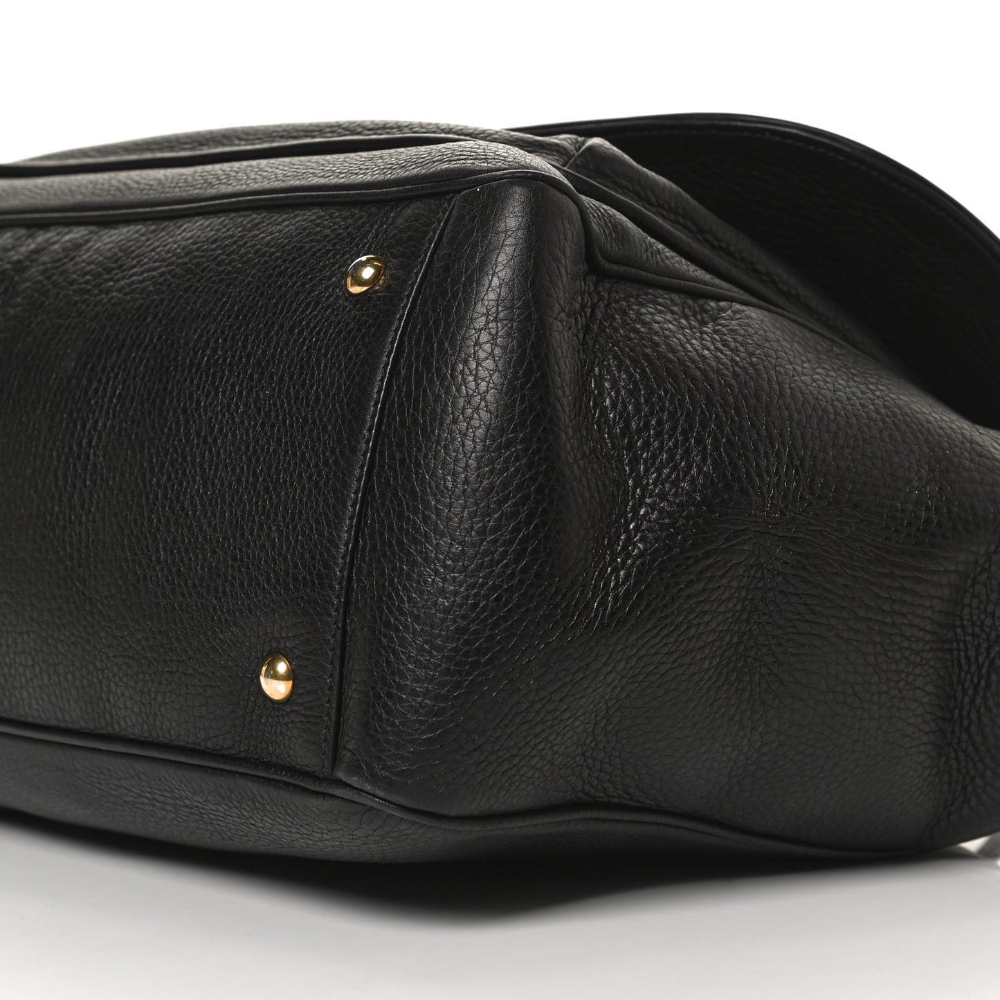 Pebbled Calfskin Medium 1973 Top Handle Satchel Black
