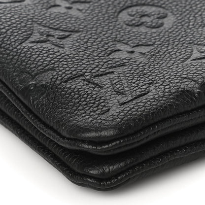Louis Vuitton Empreinte Double Zip Pochette Black 10 of 12