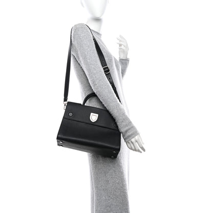 Christian Dior Grained Calfskin Medium Diorever Flap Black 2 of 18