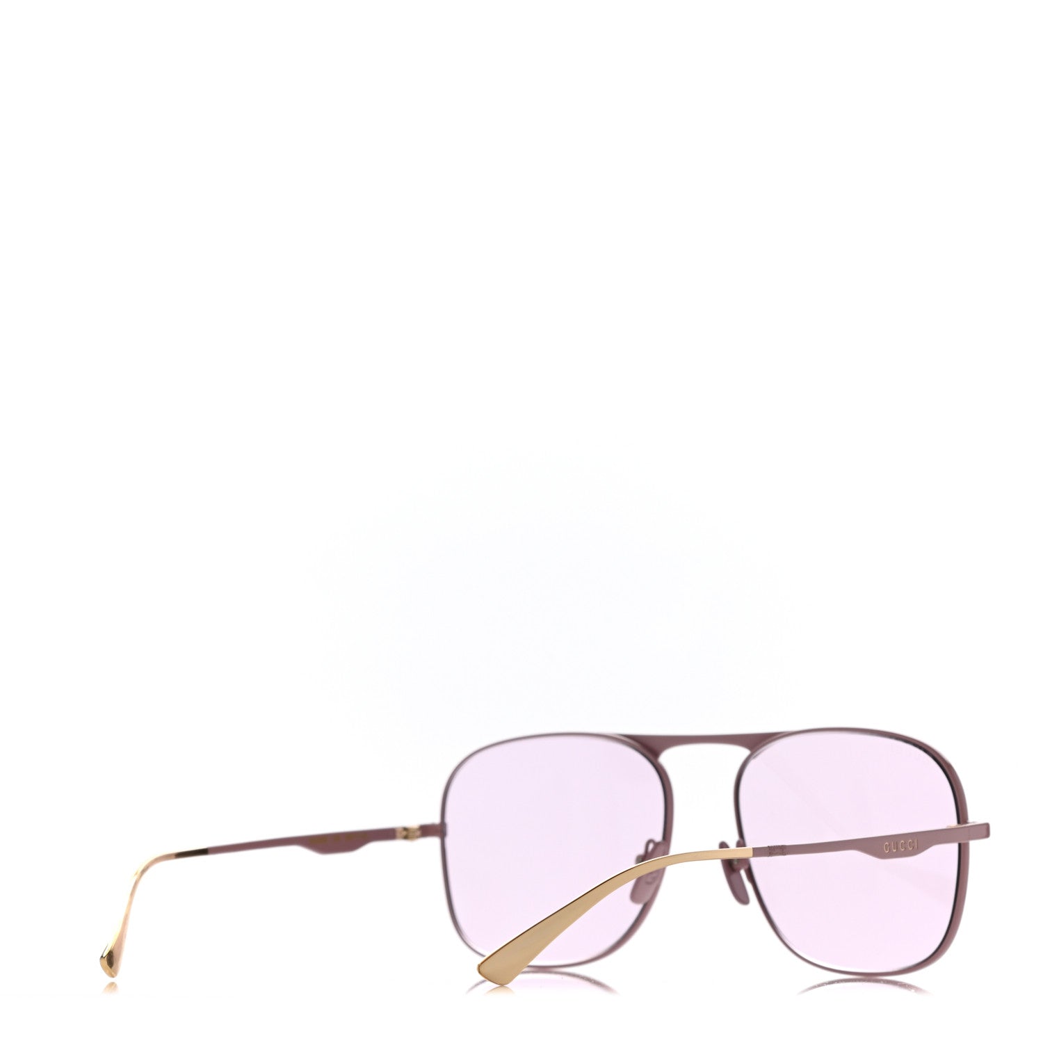 Gucci Square Aviator Sunglasses GG0335S Violet 4 of 10