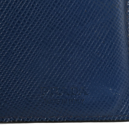 Prada Saffiano Flap Wallet Black Baltico 6 of 10
