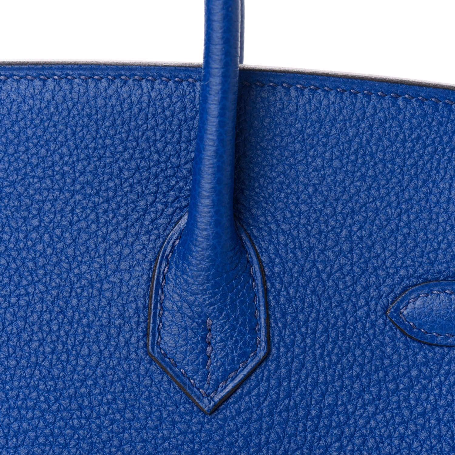 Hermes Togo Verso Birkin 25 Bleu Royal Capucine 8 of 35