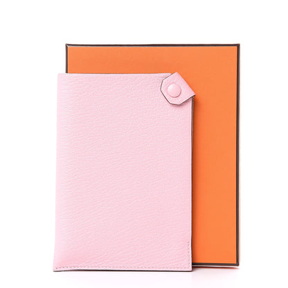 Hermes Chevre Mysore Tarmac PM Passport Holder Rose Sakura 9 of 9
