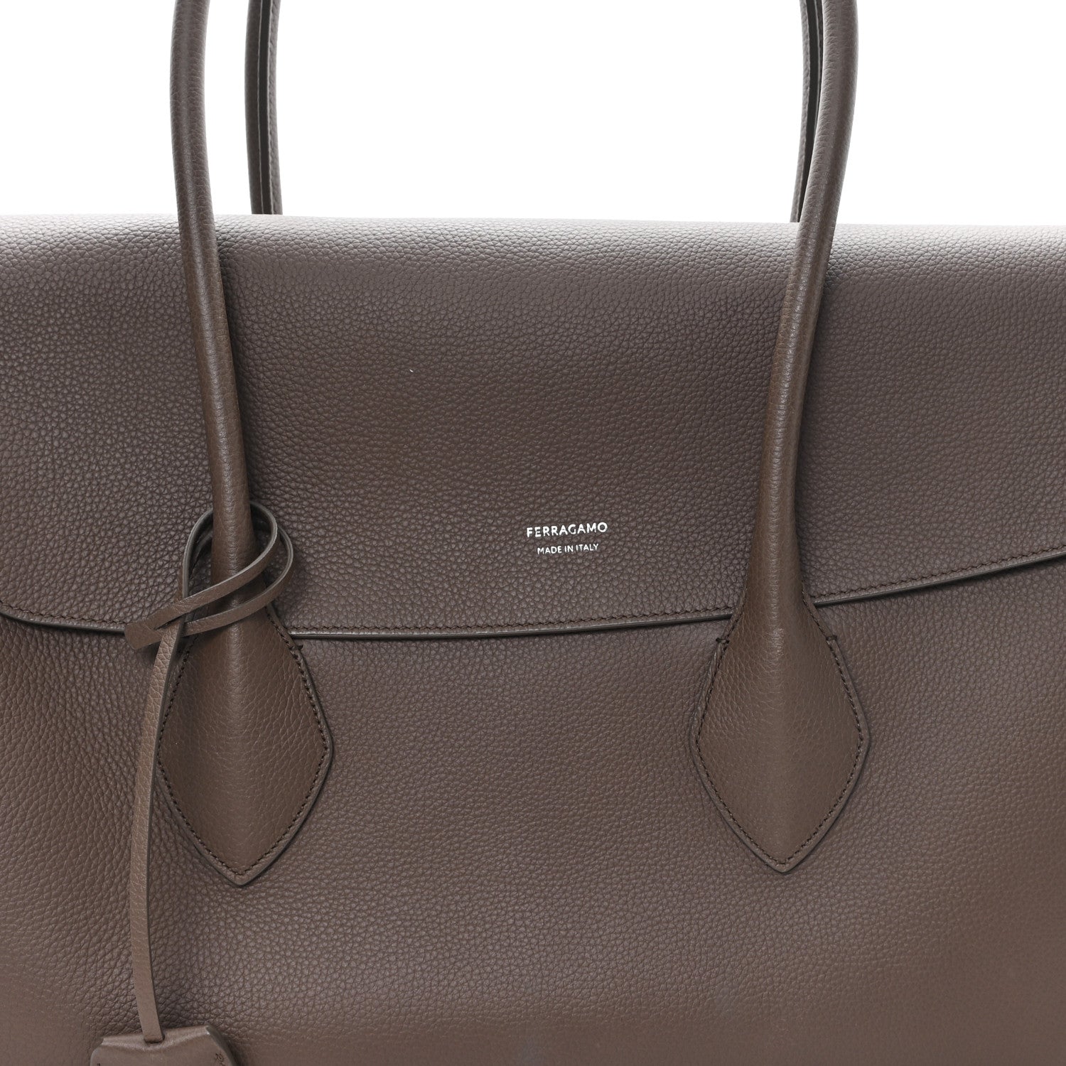 Salvatore Ferragamo Calfskin Firenze East West Tote Bag Clay 8 of 12
