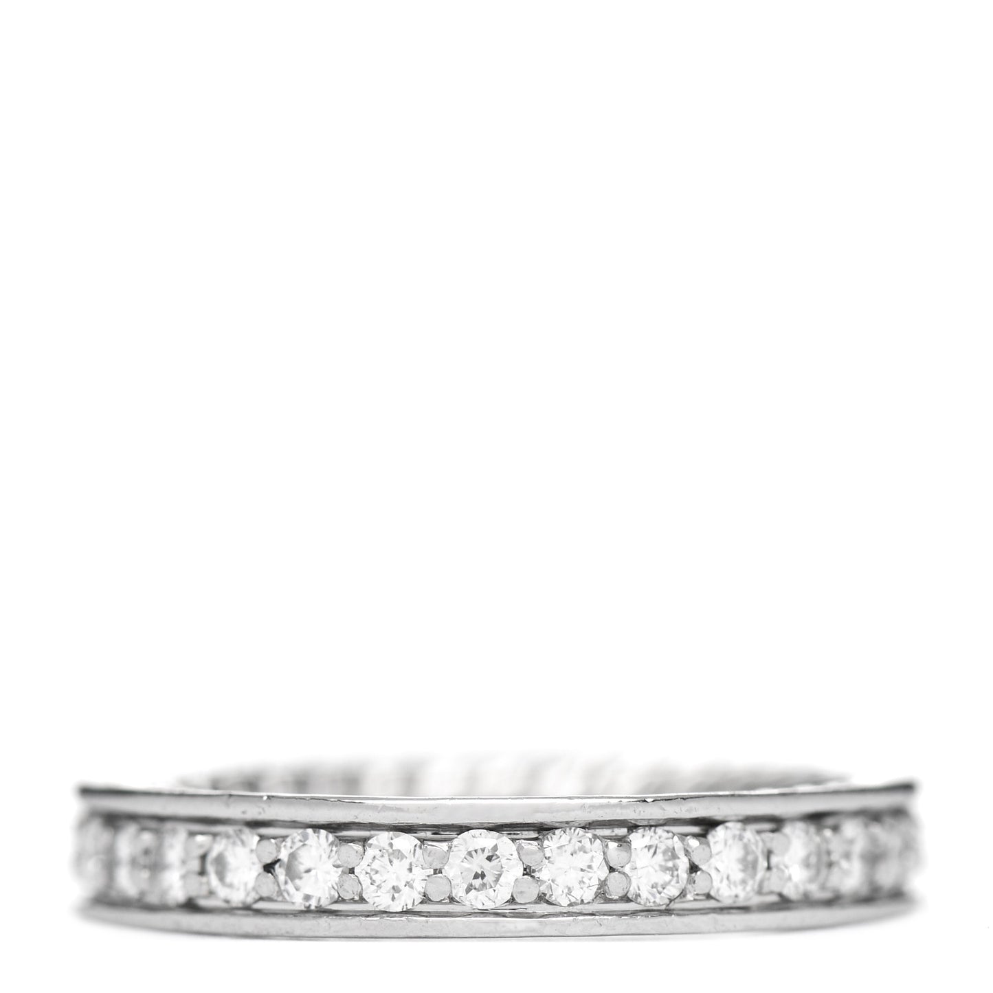 Platinum Diamond 3mm Eden Eternity Wedding Band Ring 45 3.5