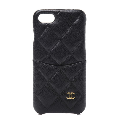 Chanel Caviar Quilted iPhone 7/8 Coco Tech Case Black 1 of 7