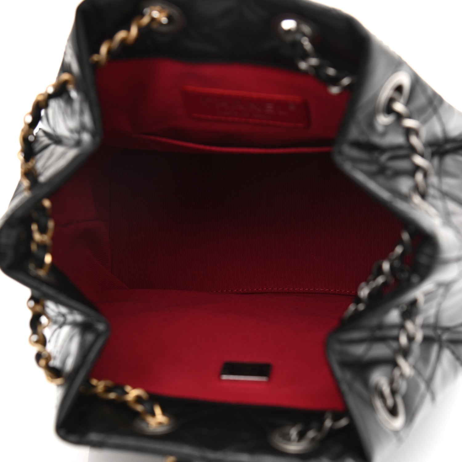 Chanel Aged Calfskin Quilted Small Gabrielle Backpack Black 5 of 11