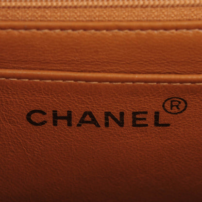 Chanel Lambskin Quilted Jumbo Single Flap Dark Beige 7 of 10