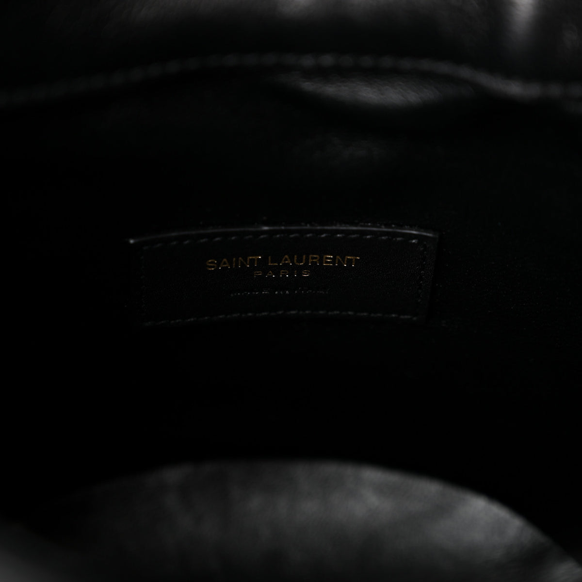 Saint Laurent Lambskin Gabby Mini Bucket Bag Black 6 of 10