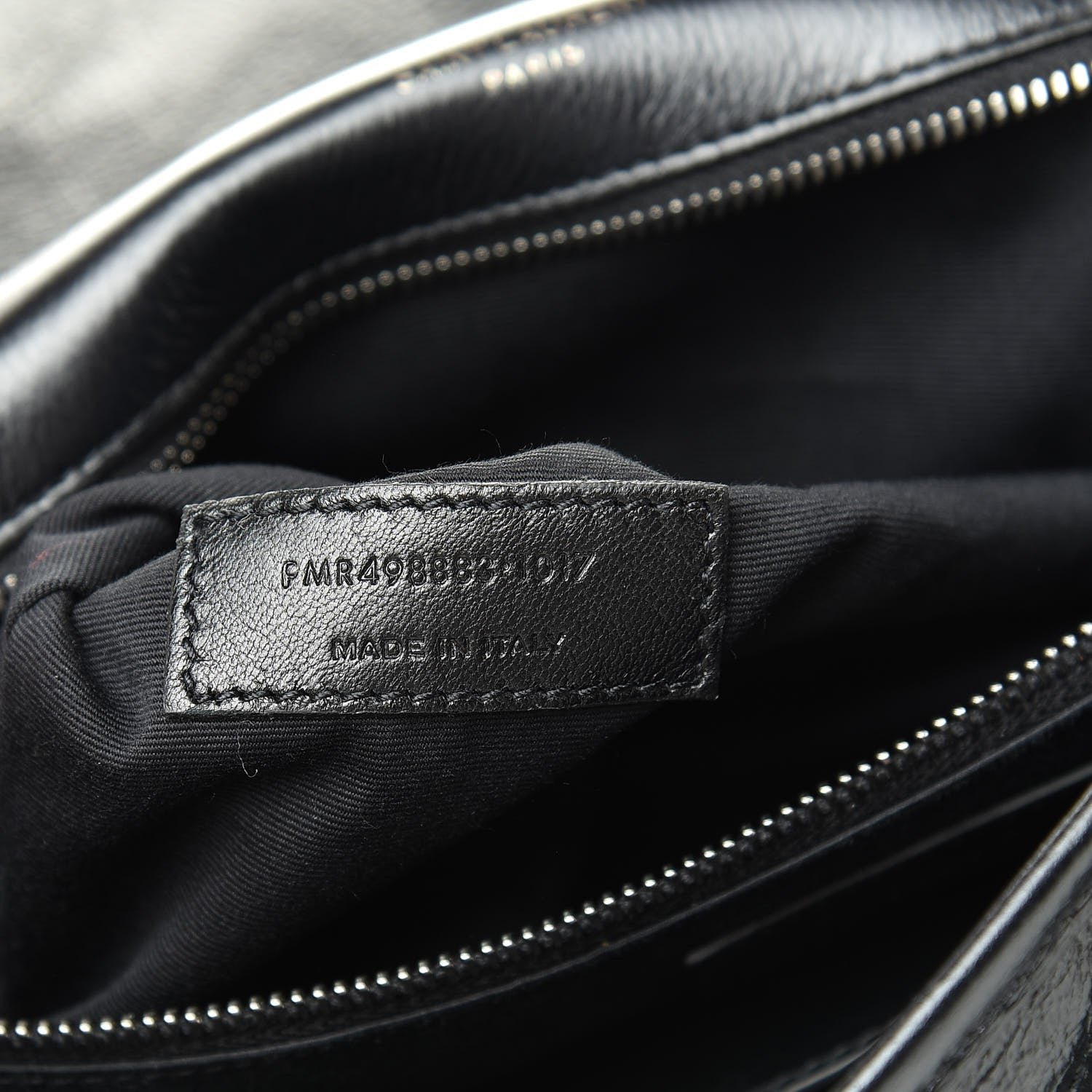 Saint Laurent Crinkled Calfskin Matelasse Monogram Large Niki Chain Satchel Black 8 of 11