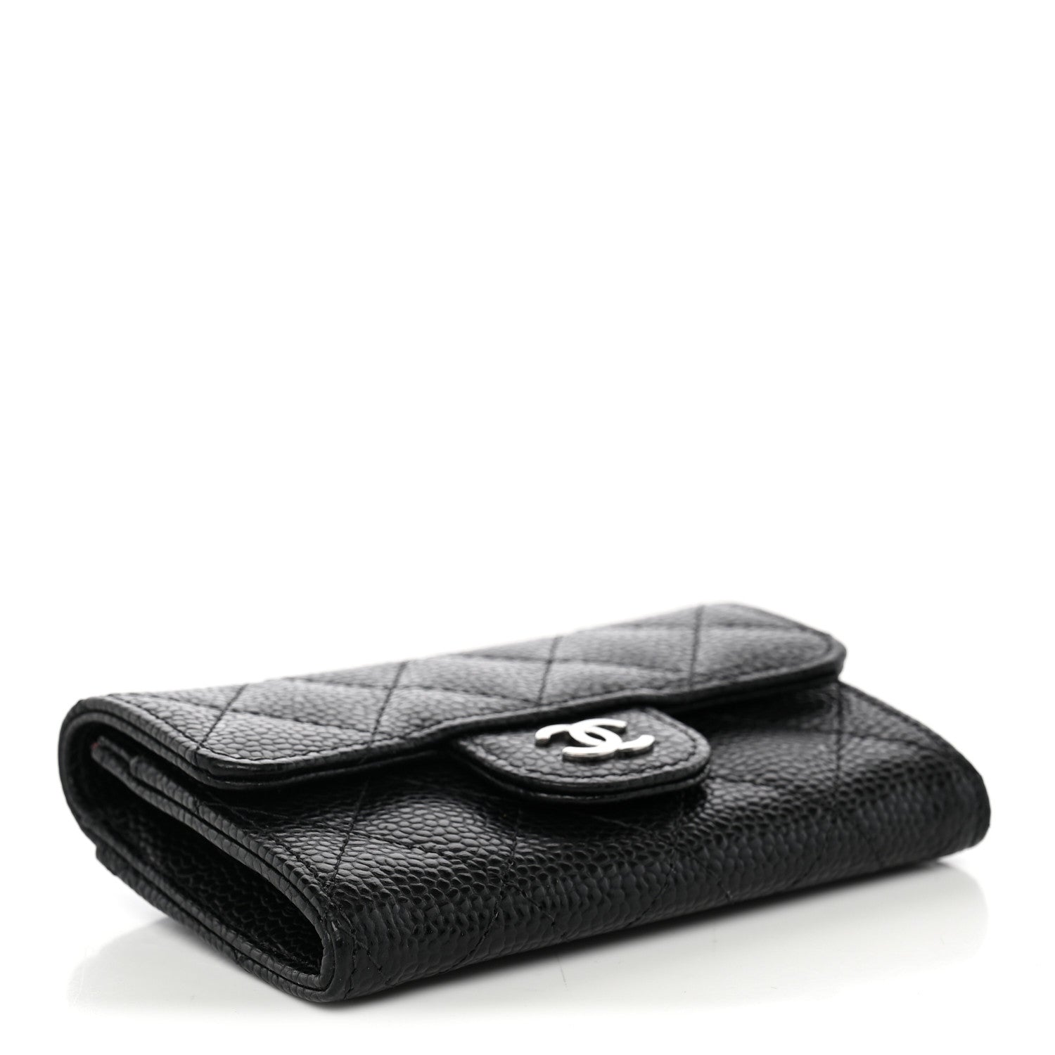 Chanel Caviar Quilted Flap Card Holder Black 4 of 10