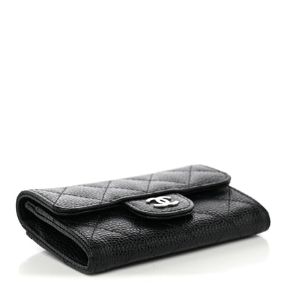 Chanel Caviar Quilted Flap Card Holder Black 4 of 10