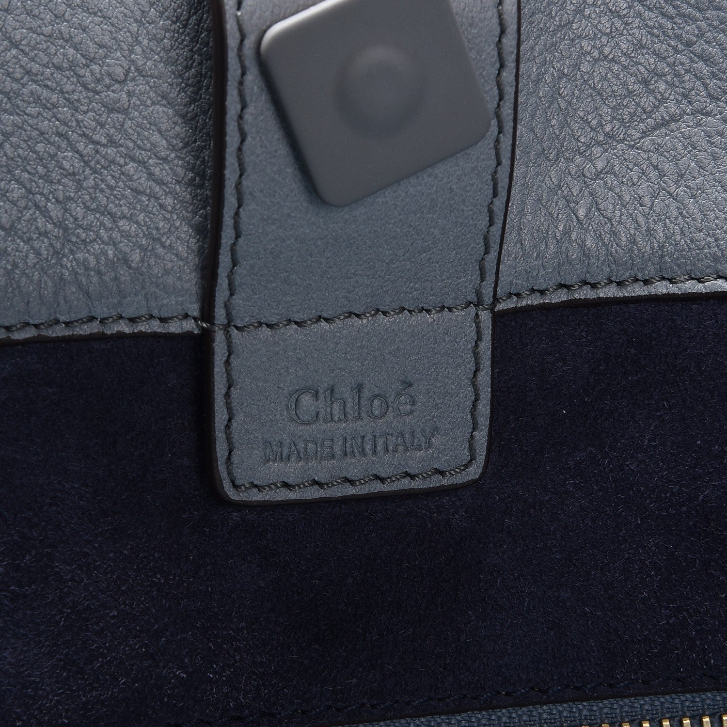 Chloe Smooth Calfskin Medium Milo Shopping Tote Cloudy Blue 6 of 7