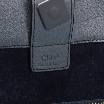 Chloe Smooth Calfskin Medium Milo Shopping Tote Cloudy Blue 6 of 7