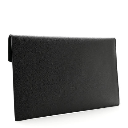 Saint Laurent Grain De Poudre Uptown Pouch Black 3 of 8