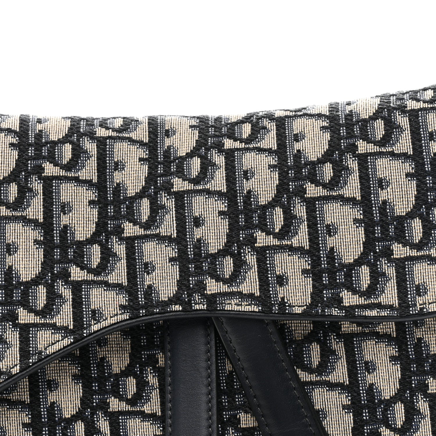 Christian Dior Oblique Saddle Bag Blue 8 of 10