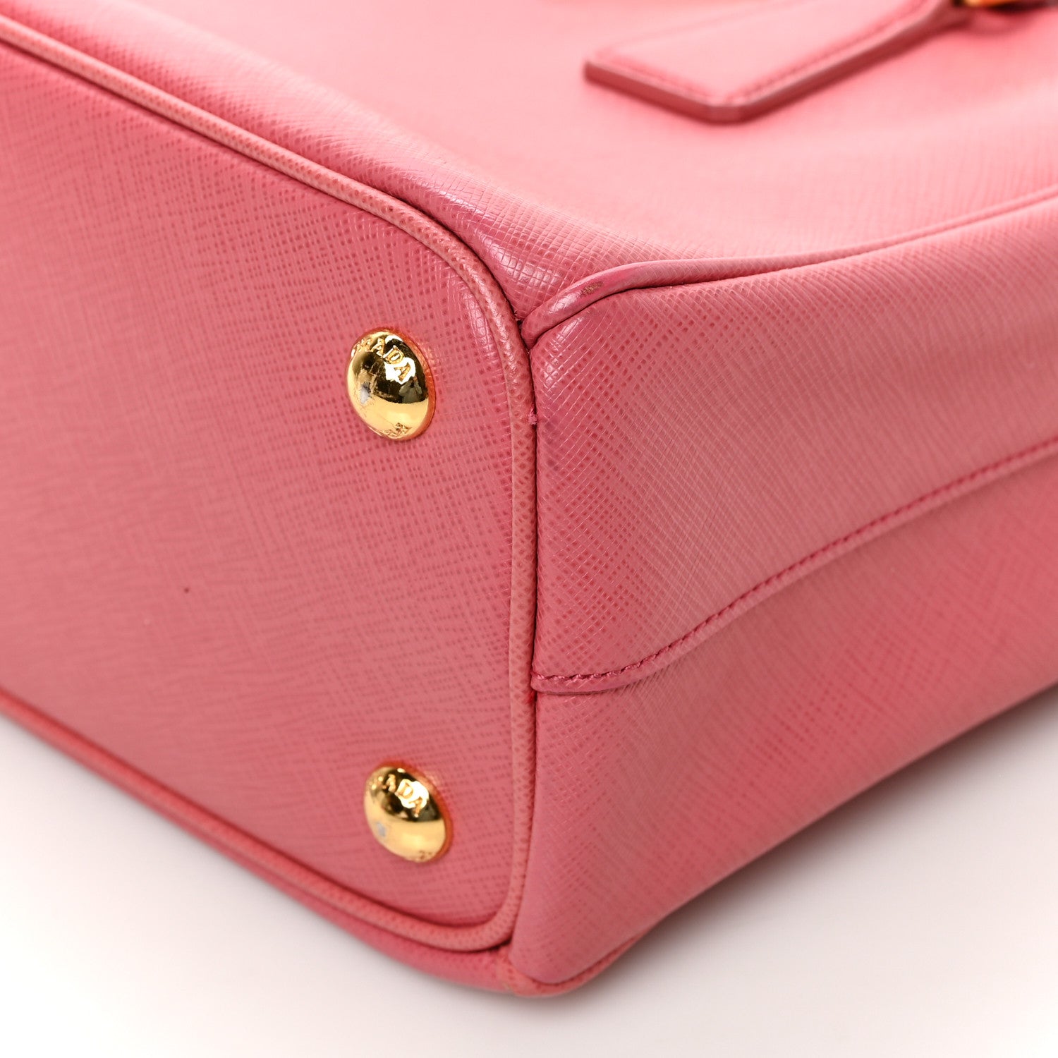 Prada Saffiano Mini Galleria Double Zip Tote Tamaris 7 of 7