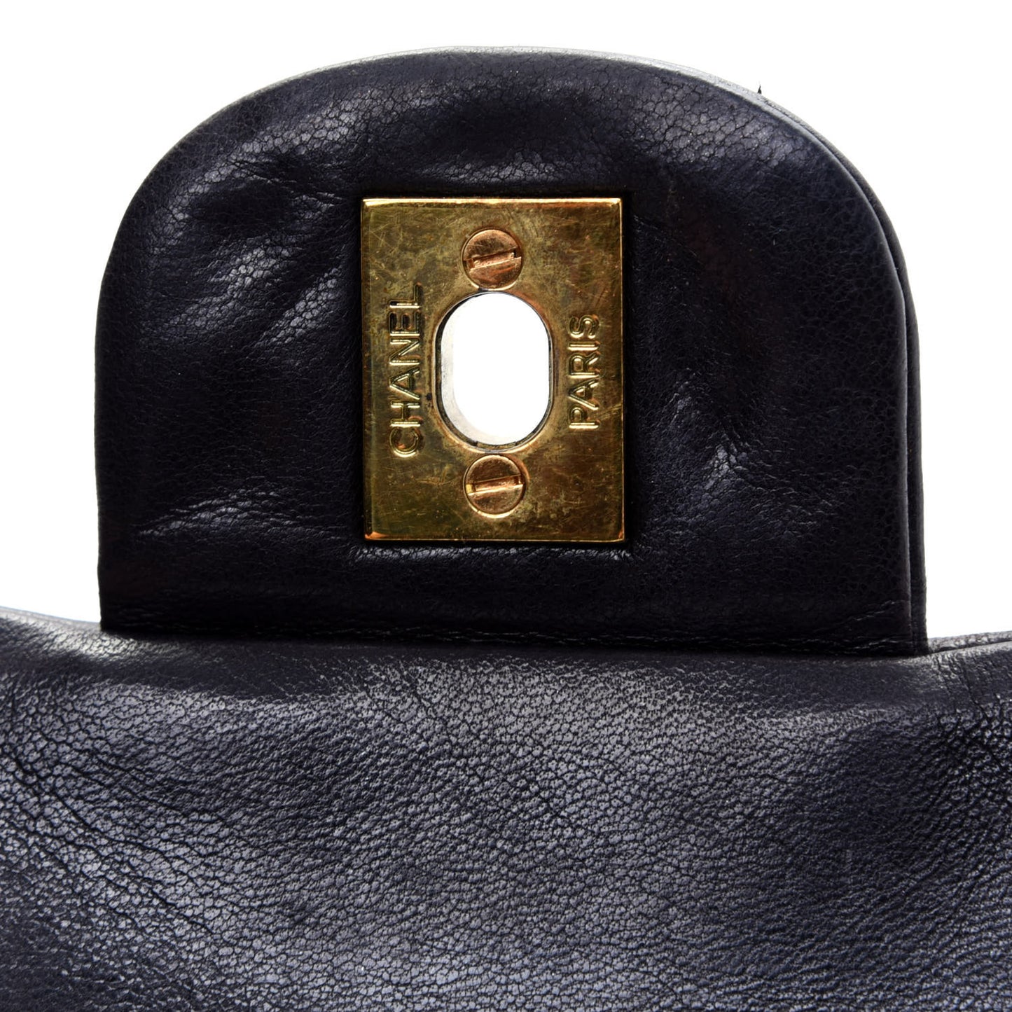Lambskin Quilted Small Double Flap Black