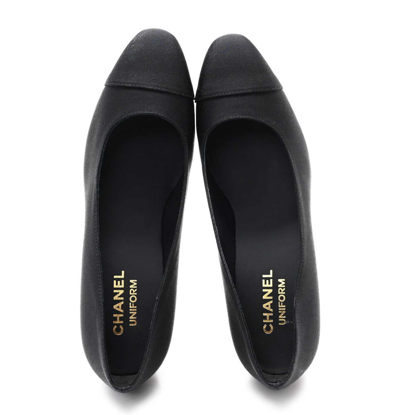 Grosgrain Cap Toe Uniform Pump 39 Black