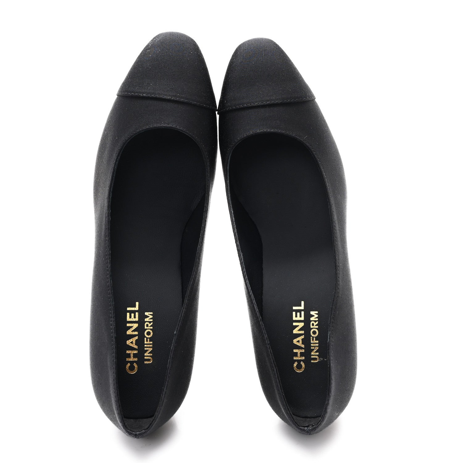 Chanel Grosgrain Cap Toe Uniform Pump 39 Black 2 of 11