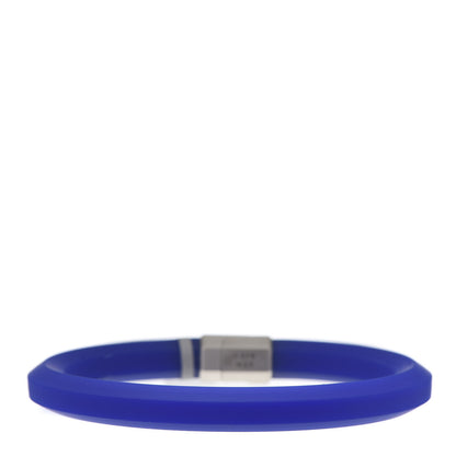 David Yurman Sterling Silver Rubber 10.5mm Hex Bracelet Blue 3 of 6