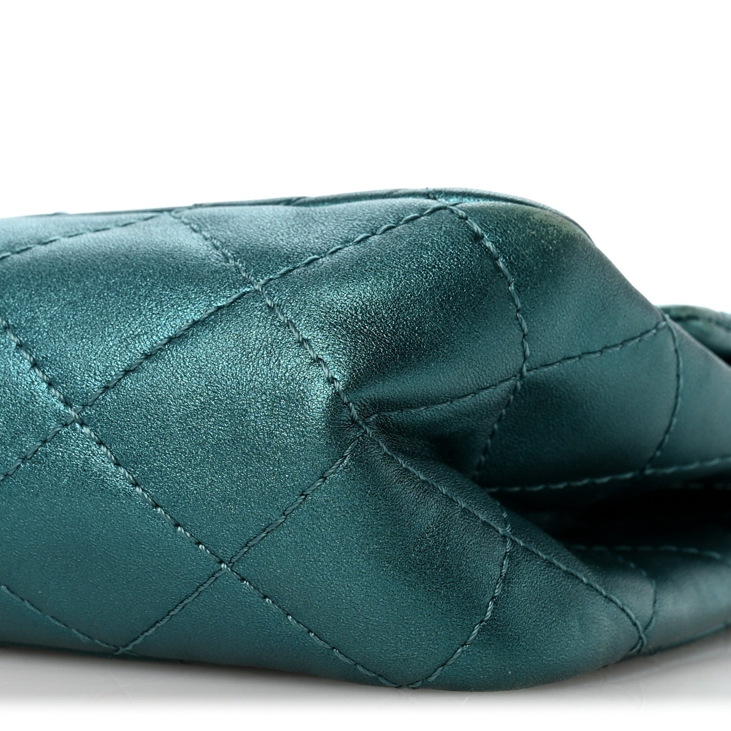 Chanel Metallic Calfskin Quilted 2.55 Reissue Flap 227 Turquoise 10 of 14