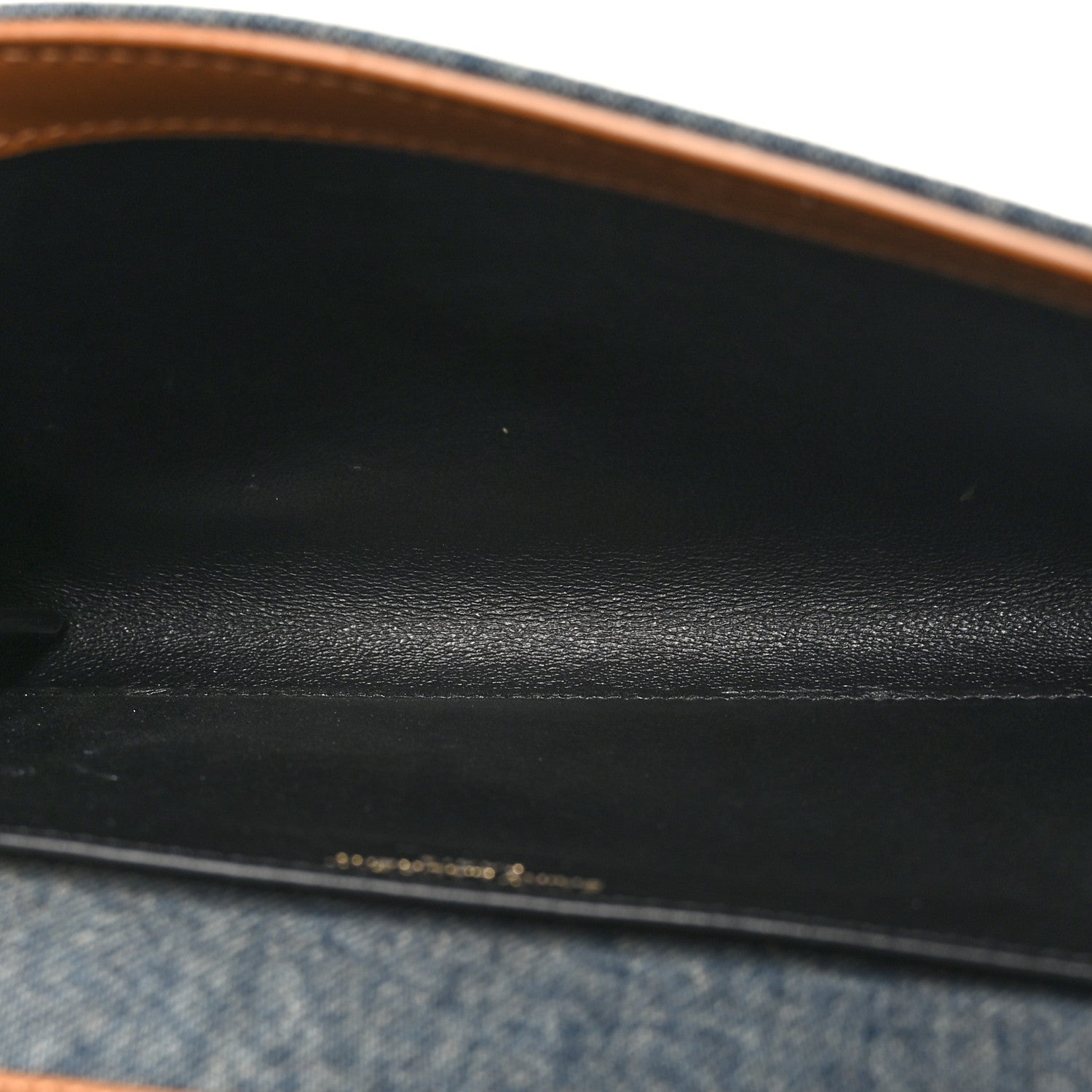 Saint Laurent Denim Monogram Chain Wallet Rodeo Blue Cinnamon 6 of 10