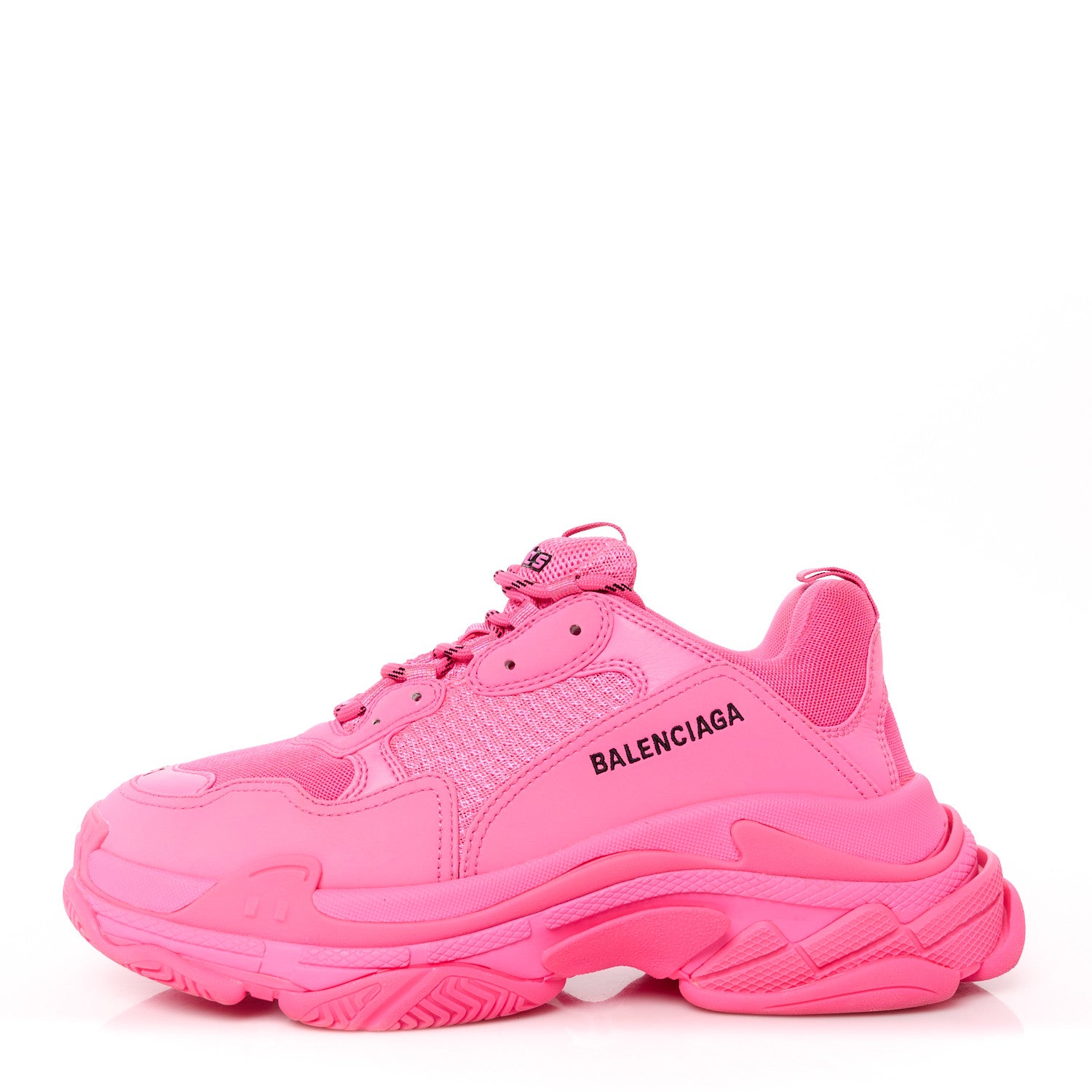Balenciaga Fabric Mesh Womens Triple S Sneakers 41 Pink 1 of 9