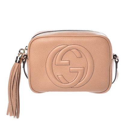 Gucci Pebbled Calfskin Small Soho Disco Bag Camelia 1 of 9