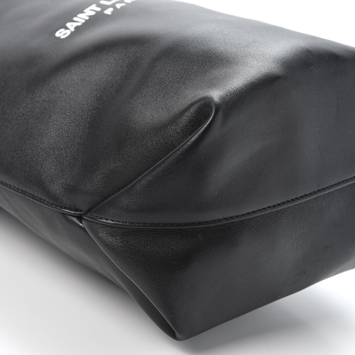 Saint Laurent Lambskin Small Teddy Bucket Bag Black 5 of 7