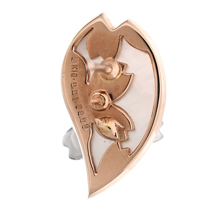 Mikimoto 18K Rose Gold Diamond Pink Sapphire Mother of Pearl Sakura Brooch 3 of 6