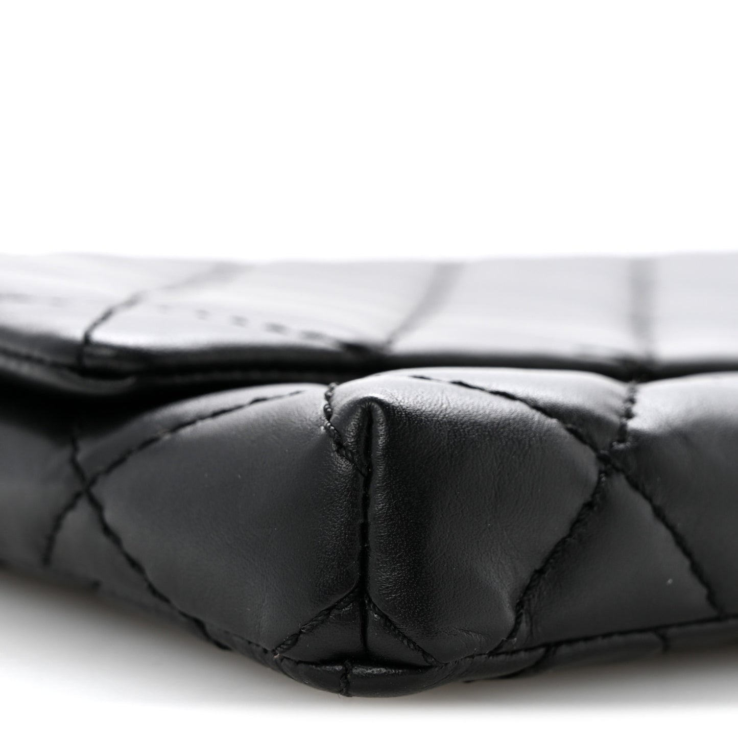 Aged Calfskin Quilted Reissue 2.55 Clutch Black