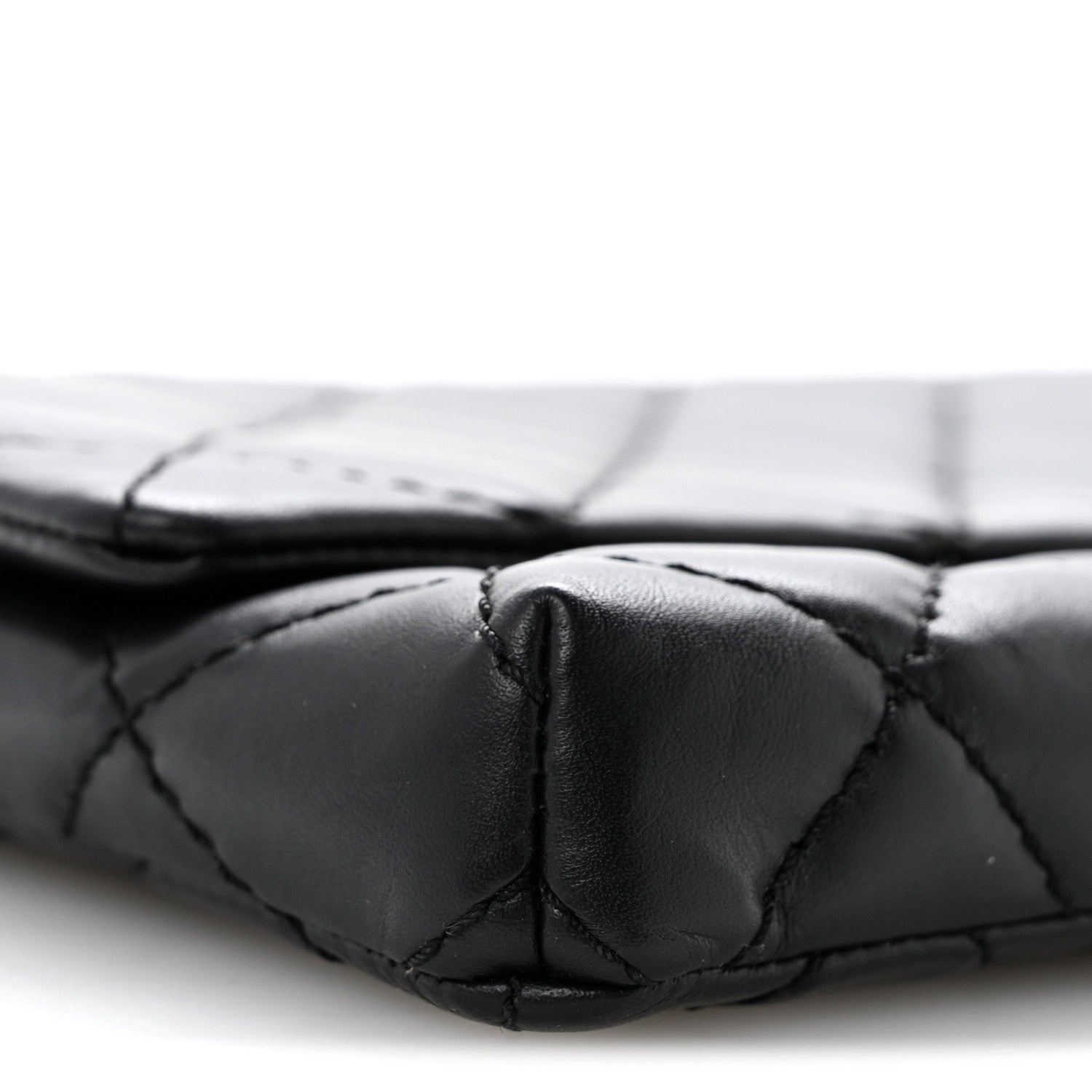 Chanel Aged Calfskin Quilted Reissue 2.55 Clutch Black 9 of 10