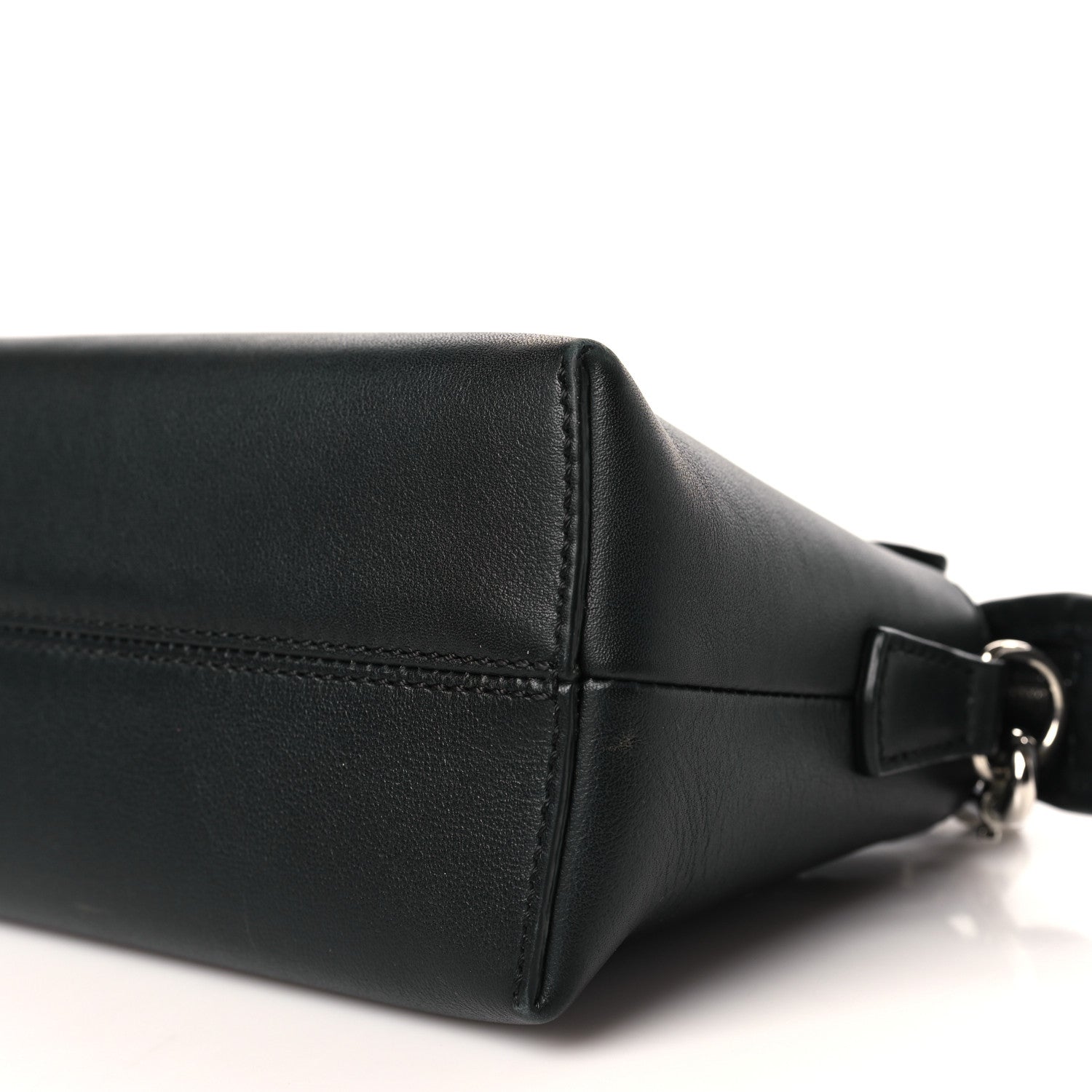 Fendi Vitello Dolce Bi-Color FF 1974 Embossed Mini By The Way Boston Bag Black Maya 9 of 9
