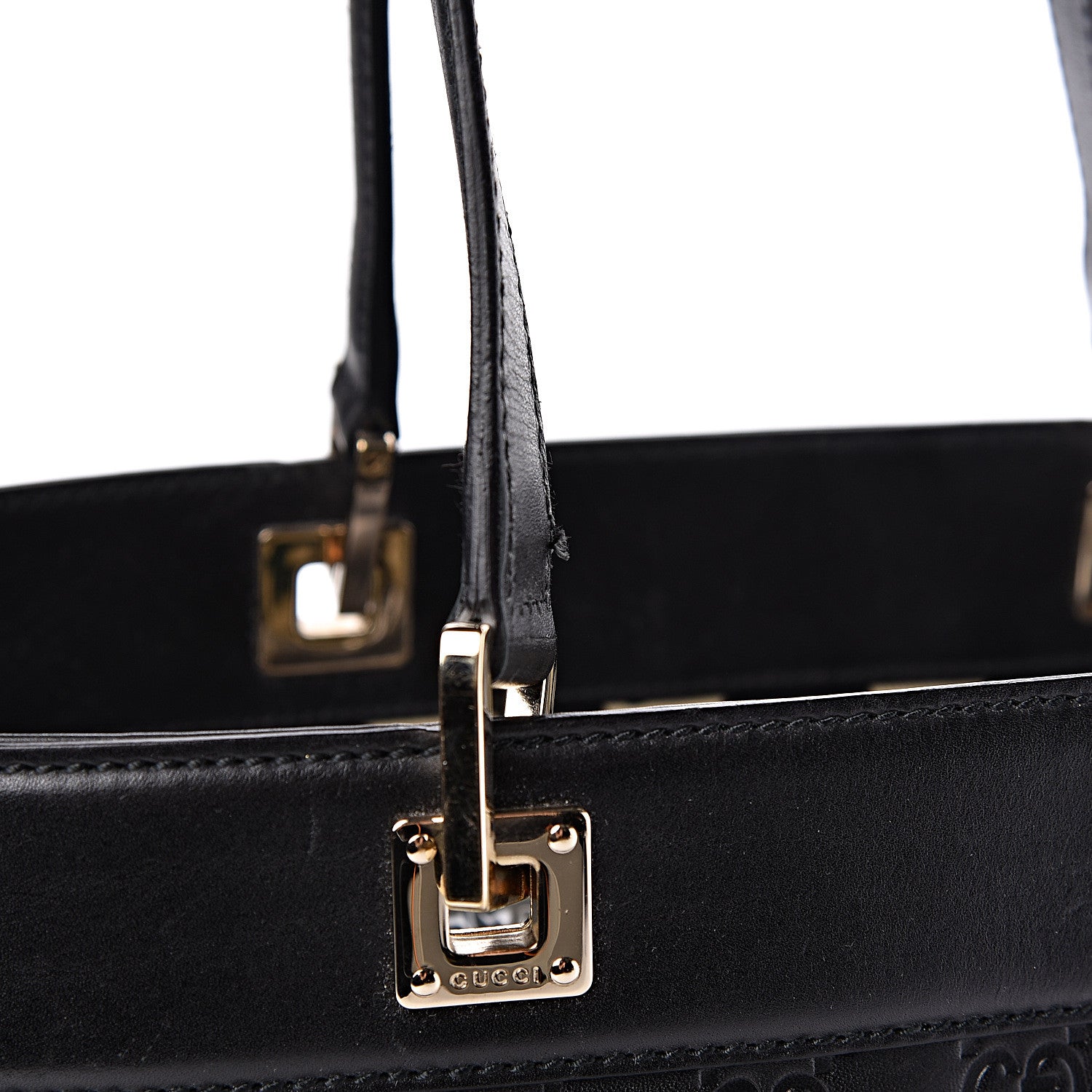Gucci Guccissima Large Punch Tote Black 15 of 15