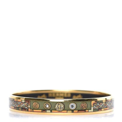 Hermes Enamel Printed Narrow Bracelet 70 1 of 5