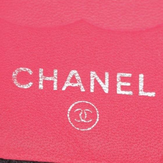 Chanel Calfskin Quilted Cambon Quilted Wallet Black White 9 of 11