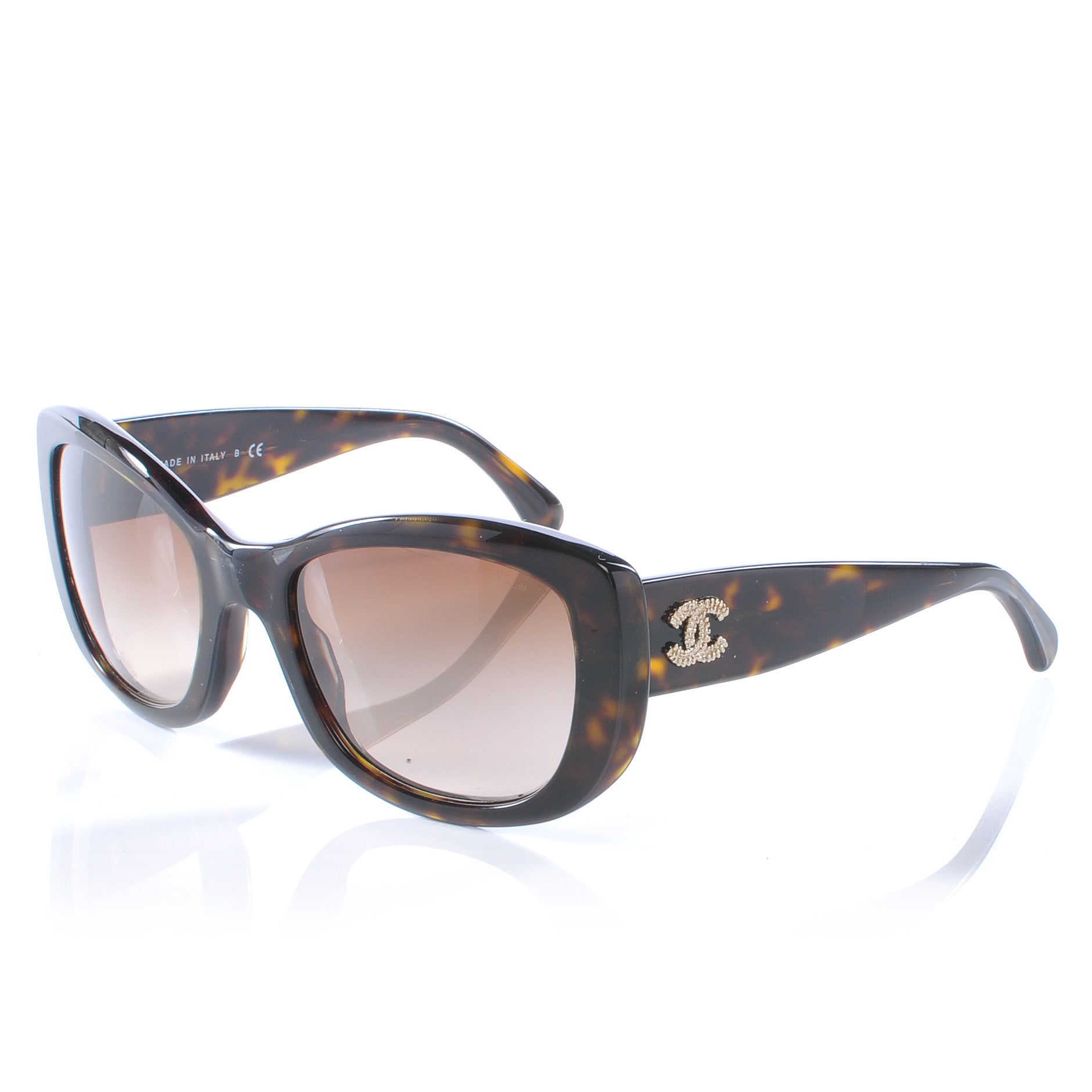 Chanel Tortoise Shell CC Sunglasses 5239 1 of 6