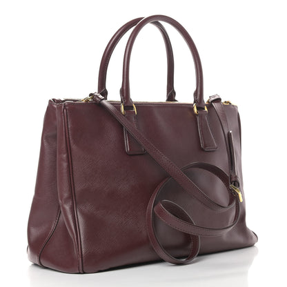 Prada Saffiano Medium Galleria Double Zip Tote Granato 2 of 19
